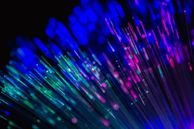 Colourful fibre-optic cables